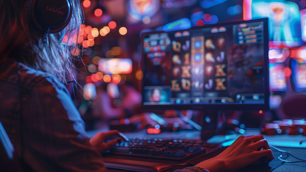 Online Casinos A photo of a computer screen showing a live dealer game at an online casino | Meridian Source