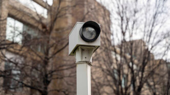 Close-Up of Urban Surveillance Camera on Street Pole | Meridian Source