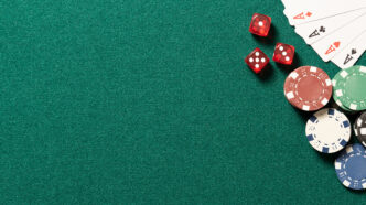 Poker table in casino top view | Meridian Source